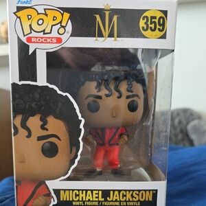Funko Pop Rocks Michael Jackson in Red and Black